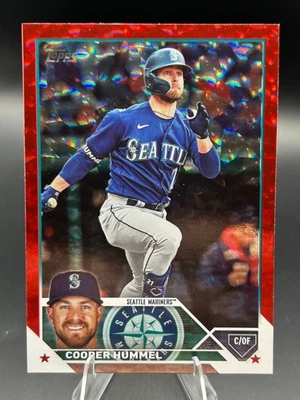 2023 Topps Update #US295 Cooper Hummel Red Foil /199 - Seattle Mariners - Image 1 of 2