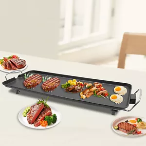 Aluminum Alloy 1500w Electric Nonstick Barbecue Grill 26.77*11.02" Grilling Area - Picture 1 of 15