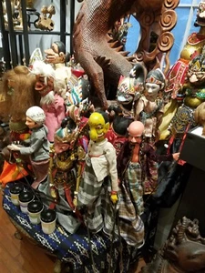 Antique and Vintage Wayang Golek Puppets Java Hand Made You Choose Which One!! - Picture 1 of 9