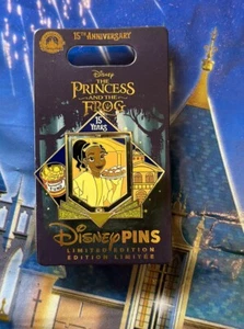 2024 Disney Parks Princess & The Frog 15th Anniversary Tiana Spinner Pin LE - Picture 1 of 1
