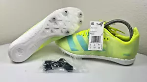 adidas Adizero Avanti Men's Track Field Shoes FW2246 Yellow Aqua Black VOLT 6.5 - Picture 1 of 8
