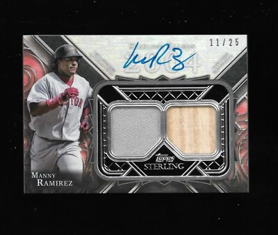 2022 Topps Sterling Seasons Many Ramirez GU Jersey/Bat & Autograph  #11/25 - Image 1 of 2