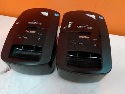 Damaged Lot of 2 Brother QL-720NW Wireless Thermal Label Printer AS-IS - Image 1 of 4