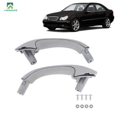 Par de tiradores de puerta interior delantera para Mercedes Benz C230 C240 C280 C320 C350 Foto 1 de 4