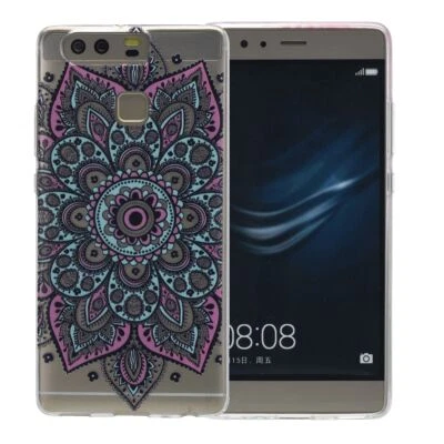 Henna Cover per Huawei P9 Lite Custodia Protettiva IN Silicone Tatuaggio Bunt - Immagine 1 di 4