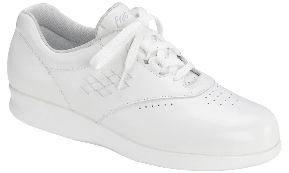 SAS Time White 10 Medium Women's Walking Shoes