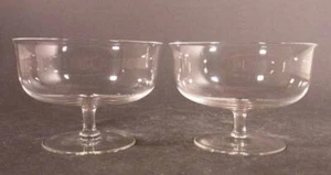 Art Nouveau - 2 champagne bowls / champagne glass. Design Josef Hoffmann? "Muslin" Glass. - Picture 1 of 3