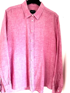 Womens Gant pink linen shirt, size 14 - Picture 1 of 2