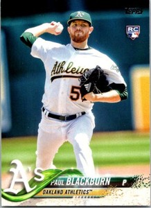 2018 Topps Paul Blackburn RC Oakland Athletics #272