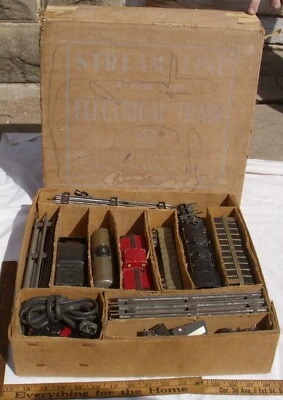 MARX STEAM LINE ELECTRIC TRAIN 6 PIECE SET BOXED 48-3016 - Image 1 of 4