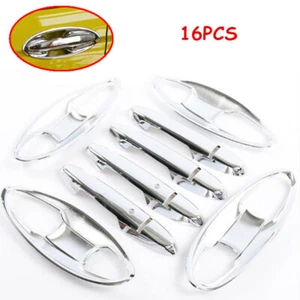 16X Exterior Door Handle Bowl Cover Trim For Honda Fit Jazz GK5 2014-2020 Chrome - Imagen 1 de 7