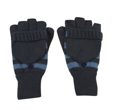 PIERRE ROCHE Mens Gents Gloves Mittens Converter Stripy Warm Winter Stretchy