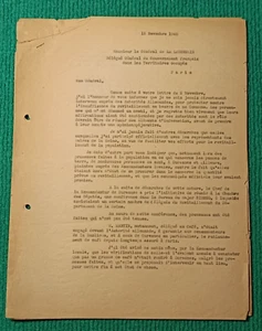 DOCUMENTS 2EME GUERRE MONDIALE - COURRIER FRANCAIS ALLEMAND - NOVEMBRE 1940 - Imagen 1 de 5