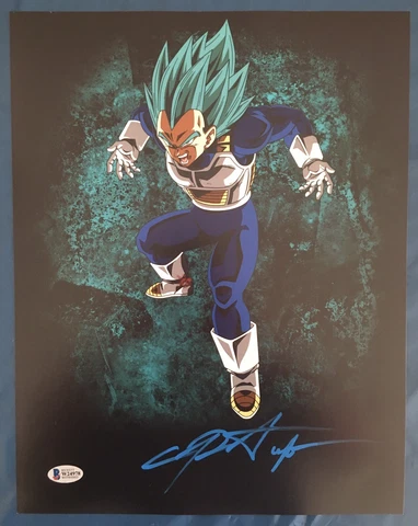 CHRIS SABAT. VEGETA. DRAGON BALL Z SIGNED 11X14 PHOTO BECKETT CERTIFIED B06 Cover