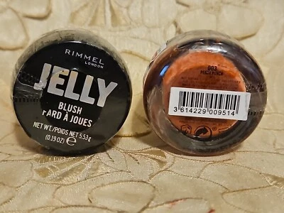 2-Rimmel London-Jelly Blush-003 PEACH PUNCH-GREAT BLUSH!!!- 0.19 oz-NEW/SEALED - Image 1 of 3