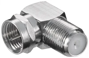 Conector F - conector F ángulo 90° embrague TV antenas cable SAT conector - Imagen 1 de 14