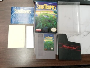 Star Tropics Authentic Nintendo NES w/ Letter, Protector, Manual - Picture 1 of 11