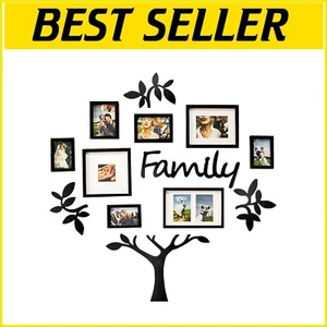 Lightweight 9-Photo PVC Frame Set – Ideal for Family and Graduation Memories - Picture 1 of 11