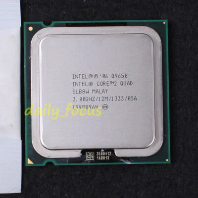 Intel Core 2 Quad Q9650 3GHz/12M/1333 Quad Core LGA 775 CPU Processor - Image 1 of 2