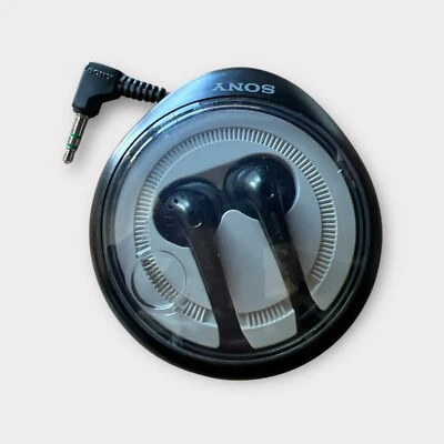 Vintage Sony In-Ear Headphones MDR-E821 Earbud Earphones Case #F-7 - Image 1 of 4