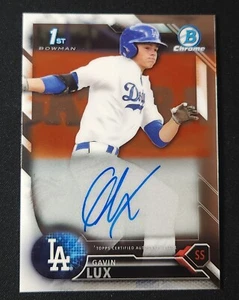 2016 Bowman Draft - Chrome Draft Pick Autografi #CDA-GL Gavin Lux (AU, RC) - Foto 1 di 2