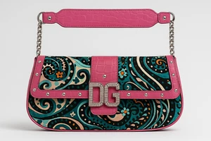 Dolce Gabbana Handtasche Clutch Damen Pink / Bunt - Bild 1 von 6