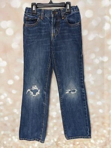 Old Navy Boys Youth Size 6 Regular Medium/Dark Wash Distressed Skinny Jeans  - Picture 1 of 15