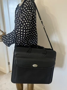 Designer Laptop Bag Brief Case- Black Antler - Afbeelding 1 van 6