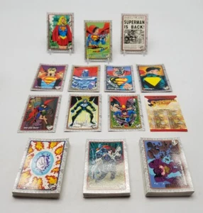 1993 DC Skybox THE RETURN OF SUPERMAN Complete 100 Card Base Set Hand Collated - Picture 1 of 7