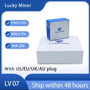 Lucky Miner LV07 1T Bitcoin BTC Miner WIFI SHA-256 Solo Mining Lotto Device - Picture 1 of 4