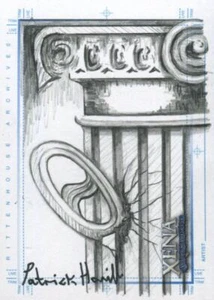 Xena Art & Images Sketch Card by Patrick Hamill Chakrum and Pillar - Picture 1 of 2