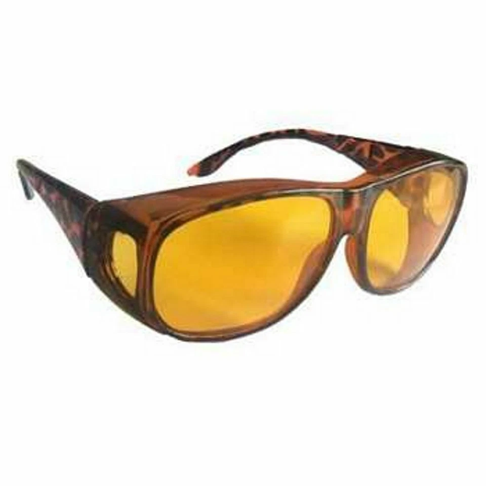 VANORELL Nachtsichtbrille Überziehbrille Nachtfahrbrille Fahrbrille Sehhilfe Fahrhilfe