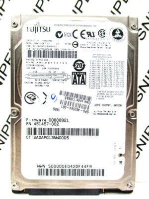 Fujitsu 160GB MHW2160BJ G2 CA06855-B43800C1 SATA Laptop HardDrive - WIPED&TESTED - Image 1 of 4