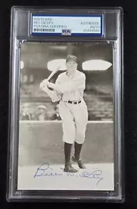 BILL DICKEY Signed Real Photo Postcard-HALL OF FAME-NEW YORK YANKEES-PSA - Picture 1 of 4