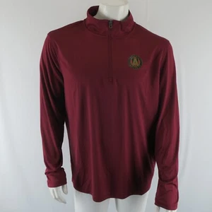 Atlanta United Fanatics Long Sleeve Quarter Zip Pullover Shirt Mens Large Soccer - Picture 1 of 8