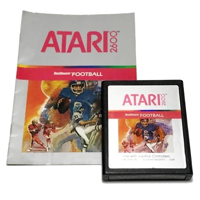 RealSports Football Atari 2600 Video Game Cartridge 1982 Vintage Tested - Image 1 of 2
