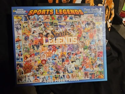 SPORTS LEGENDS 1000 pc Puzzle White Mountain USA #727S - SEALED NEW - Image 1 of 4