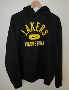 Nike NBA Team Issued Los Angeles Lakers Black Sweatshirt, Size XL - Picture 1 of 4
