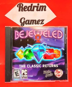 Bejeweled 2 Deluxe Windows PC CD-Rom Videojuegos Puzzle Mumbo Jumbo - Imagen 1 de 3