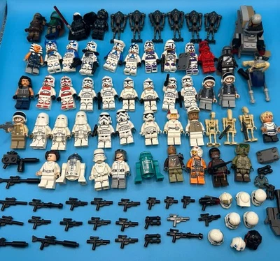 LEGO Star Wars Minifigure & Blasters Lot ARC Trooper Fives Shock Legion Droids - Image 1 of 4
