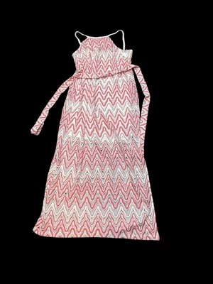 Maxi Vestido Halter Tejido Trina Turk Niksar Talla 12 Nuevo Verano Vacaciones Playa Boho Foto 1 de 4