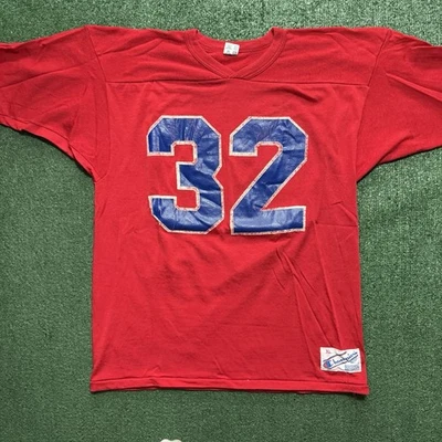 Camiseta Campeón Vintage Años 80 Bills OJ Simpson Roja Talla XL Peso Pesado Hecha en EE. UU. Foto 1 de 4