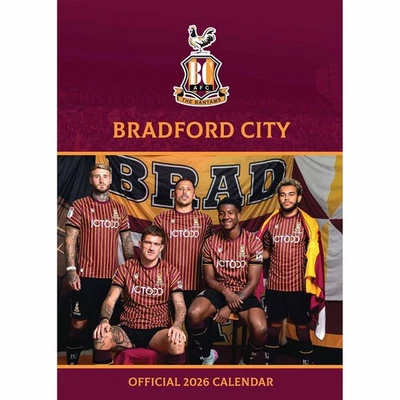 GRANGE COMMUNICATIONS LTD Bradford City FC A3 Calendar 2026 - Football - Month To View