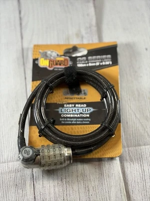 OnGuard OG Series Cable Combo Lock -New In Package -Light Up Bike Lock - Image 1 of 4