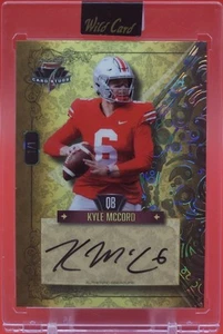 2023 KYLE MCCORD Auto GOLD 1/1 Wild Card 7 Card Stud 7CDR-A Diamond PHILA EAGLES - Picture 1 of 10