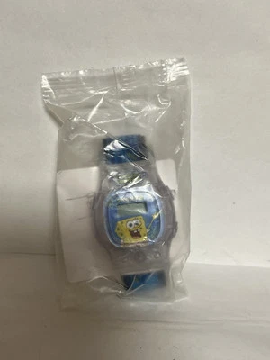 Nuevo Reloj Kellogg's 2004 Bob Esponja Pantalones Cuadrados Película "Bob Esponja Azul/Claro" Foto 1 de 2
