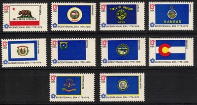 USA Scott 1663-1672 Mint NH (1976) - Image 1 of 2