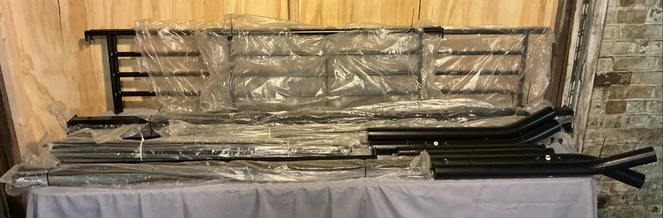 Hard To Find Walker Edison Premium Twin Over Bunk Bed Model #BTODBL Black - Image 1 of 4