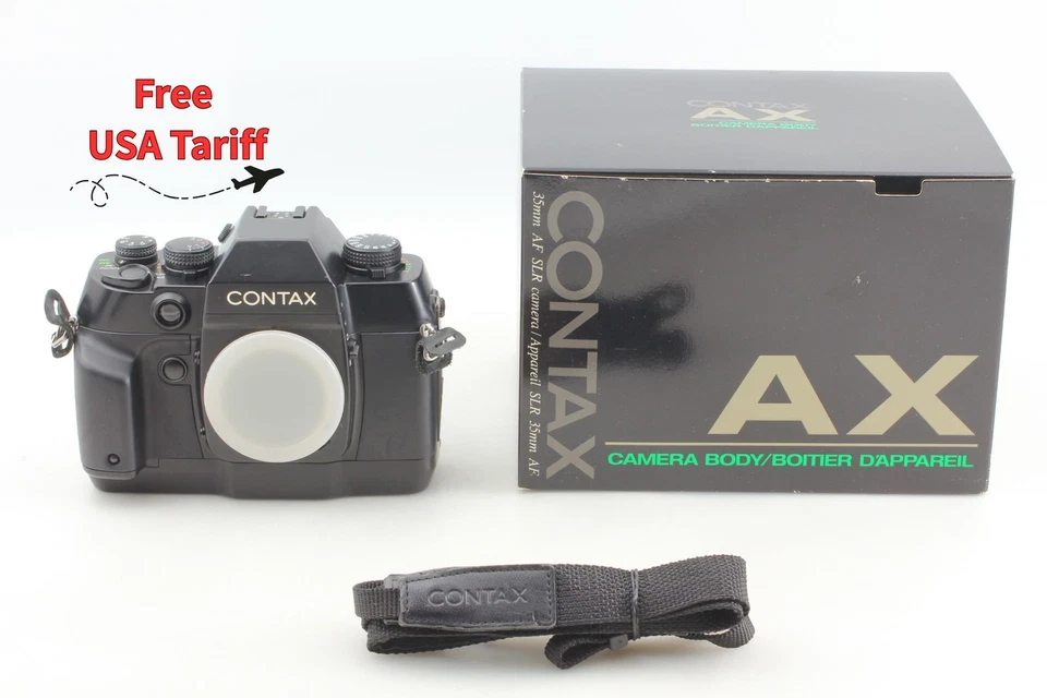 [Near MINT in Box] Contax AX SLR 35mm Film Camera Black For C/Y Mount From JAPAN - Image 1 of 4