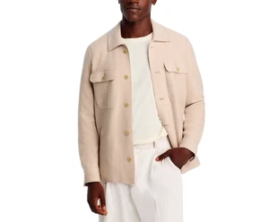 Eleventy Boiled Wool Shirt Jacket MSRP $1495 Size 50 # 6C 2623 Blm - Picture 1 of 6